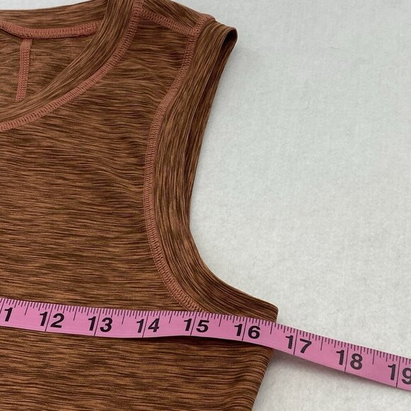 PRANA Women Vertex Dress Size M Heathered Orange Bodycon Sleeveless Casual 1-22 - Picture 7 of 10